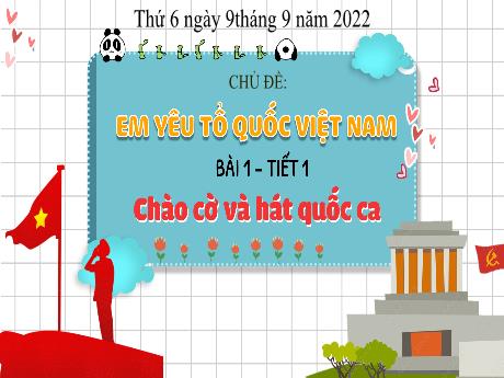 Bài giảng Đạo đức 3 (Kết nối tri thức) - Bài 1: Chào cờ và hát quốc ca (Tiết 1) - Năm học 2022-2023 - Nguyễn Thị Loan