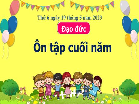 Bài giảng Đạo đức 3 (Kết nối tri thức) - Bài: Ôn tập cuối năm - Năm học 2022-2023 - Nguyễn Thị Hằng