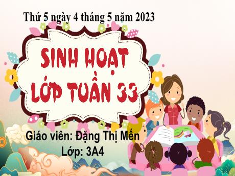 Bài giảng Hoạt động trải nghiệm 3 (Kết nối tri thức) - Tuần 33 - Chủ đề: Tấm gương nghề nghiệp - Năm học 2022-2023 - Đặng Thị Mến