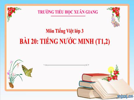 Bài giảng Tiếng Việt 3 (Kết nối tri thức) - Bài 20: Tiếng nước mình (Tiết 1+2) - Năm học 2022-2023 - Hoàng Thị Thủy