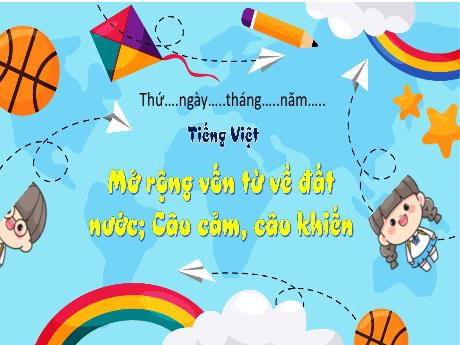 Bài giảng Tiếng Việt 3 (Kết nối tri thức) - Bài: Mở rộng vốn từ về đất nước. Câu cảm, câu khiến - Năm học 2022-2023 - Nguyễn Thị Hằng