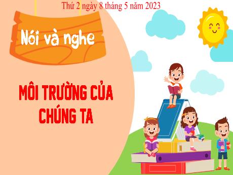 Bài giảng Tiếng Việt 3 (Kết nối tri thức) - Bài (Nói nghe): Môi trường của chúng ta - Năm học 2022-2023 - Nguyễn Thị Hằng