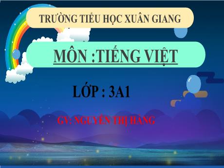 Bài giảng Tiếng Việt 3 (Kết nối tri thức) - Bài (Nói và nghe): Hai Bà Trưng - Năm học 2022-2023 - Nguyễn Thị Hằng