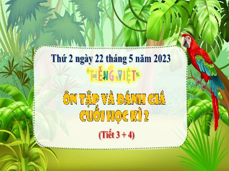 Bài giảng Tiếng Việt 3 (Kết nối tri thức) - Bài: Ôn tập và đánh giá cuối học kì 2 (Tiết 3+4) - Năm học 2022-2023 - Nguyễn Thị Hằng