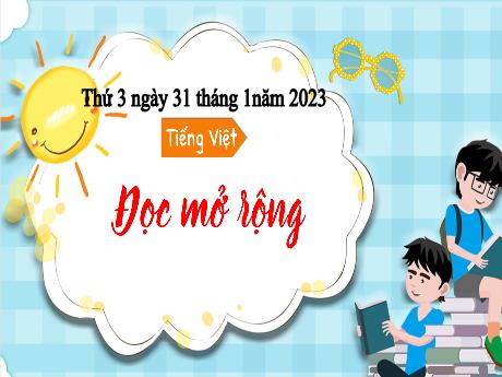 Bài giảng Tiếng Việt 3 (Kết nối tri thức) - Đọc mở rộng: Nàng tiên mưa - Năm học 2022-2023 - Nguyễn Thị Hằng