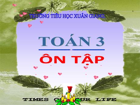 Bài giảng Toán 3 - Ôn tập: Đại lượng đo thời gian - Trung điểm của đoạn thẳng - Đinh Thị Mai