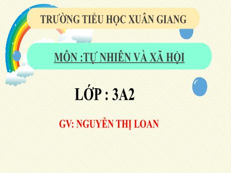 Bài giảng Tự nhiên và xã hội 3 (Kết nối tri thức) - Bài 26: Xác định các phương trong không gian (Tiết 2) - Năm học 2022-2023 - Nguyễn Thị Loan