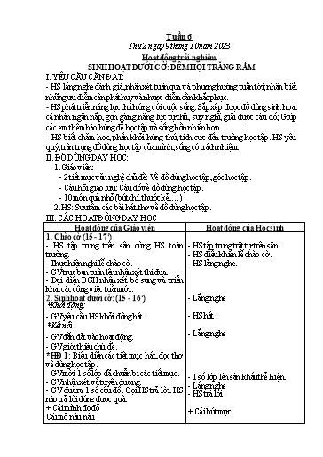 Kế hoạch bài dạy Tiếng Việt + Toán 3 - Tuần 6 (Thứ 2-4) - Năm học 2022-2023 - Đặng Thị Mến