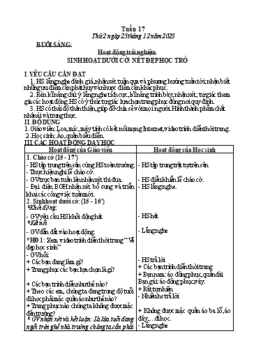 Kế hoạch bài dạy Tiếng Việt + Toán Lớp 3 - Tuần 17 (Thứ 2-4) - Năm học 2023-2024 - Nguyễn Thị Loan