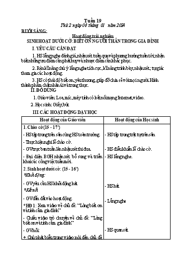 Kế hoạch bài dạy Tiếng Việt + Toán Lớp 3 - Tuần 19 (Thứ 2-4) - Năm học 2023-2024 - Nguyễn Thị Loan