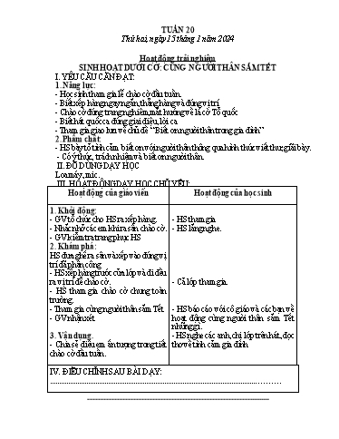Kế hoạch bài dạy Tiếng Việt + Toán Lớp 3 - Tuần 20 (Thứ 2-4) - Năm học 2023-2024 - Lê Thị Minh Hưng