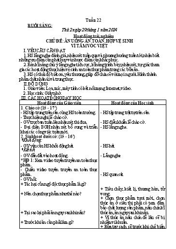Kế hoạch bài dạy Tiếng Việt + Toán Lớp 3 - Tuần 22 (Thứ 2-4) - Năm học 2023-2024 - Nguyễn Thị Loan