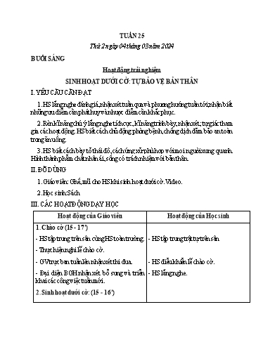 Kế hoạch bài dạy Tiếng Việt + Toán Lớp 3 - Tuần 25 (Thứ 2-4) - Năm học 2023-2024 - Lê Thị Minh Hưng