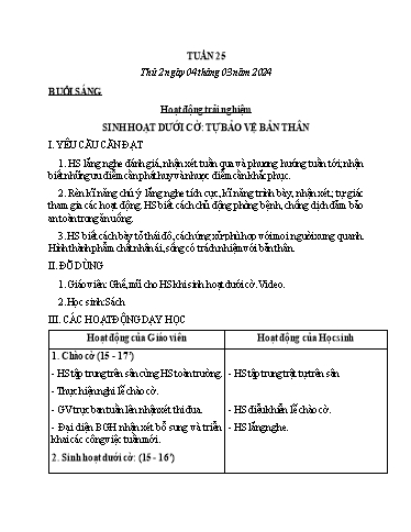 Kế hoạch bài dạy Tiếng Việt + Toán Lớp 3 - Tuần 25 (Thứ 2-4) - Năm học 2023-2024 - Nguyễn Thị Hải Trường