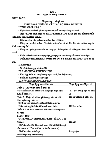 Kế hoạch bài dạy Tiếng Việt + Toán Lớp 3 - Tuần 4 (Thứ 5+6) - Năm học 2023-2024 - Nguyễn Thị Loan